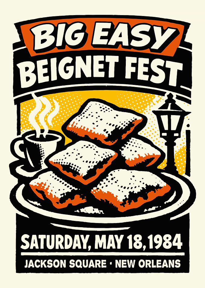 Big Easy Beignet Fest Poster