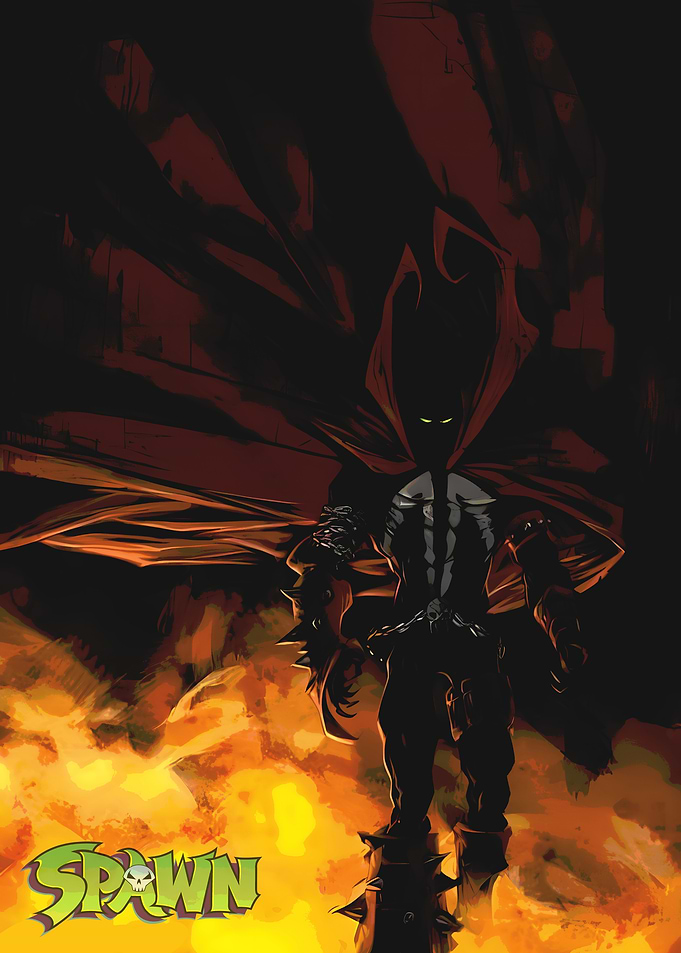 Spawn Comic Book Character Illustration