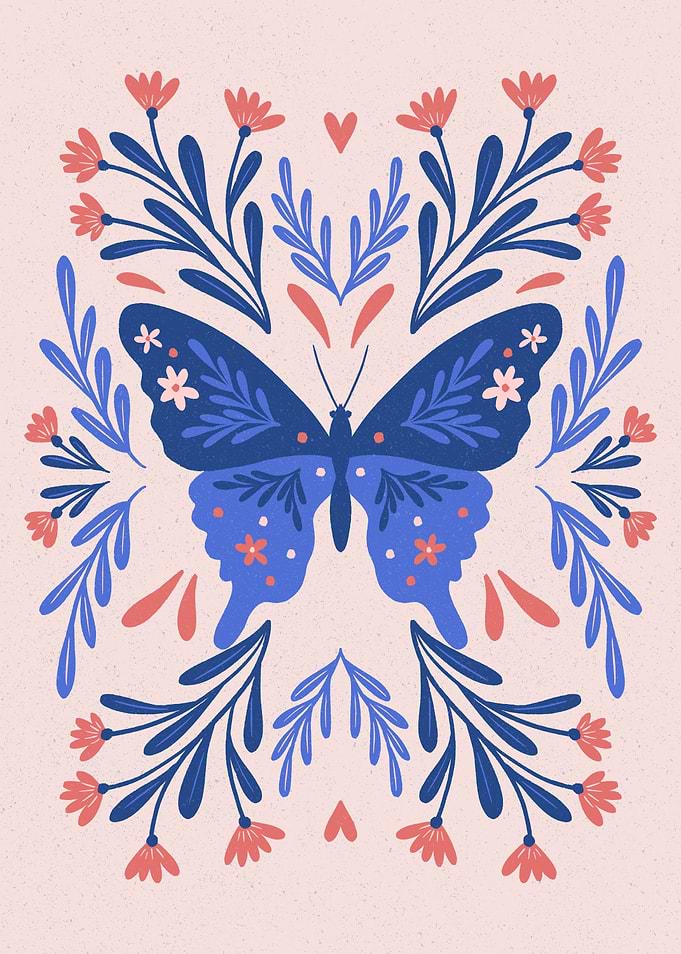 Folk Art Butterfly