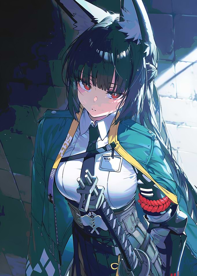 Anime Girl with Fox Ears