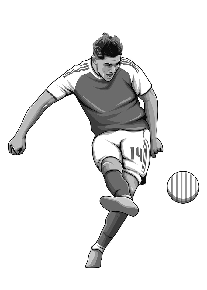 Viktor Gyokeres Black and White Version