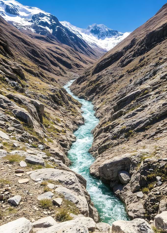 Mountain River Landscape