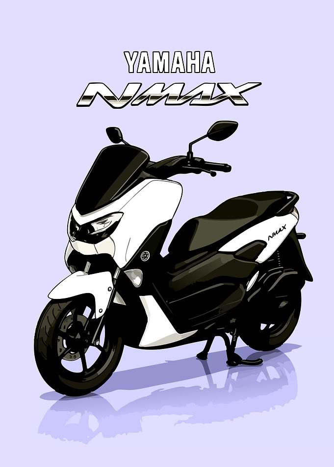 Yamaha NMAX Scooter Illustration