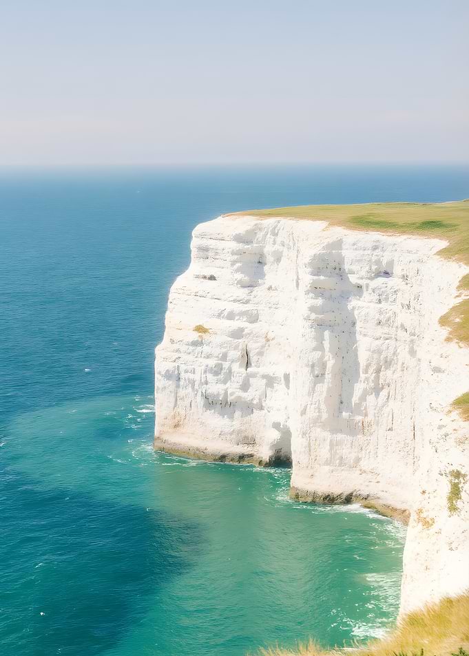 White Cliffs Overlooking Turquoise Ocean