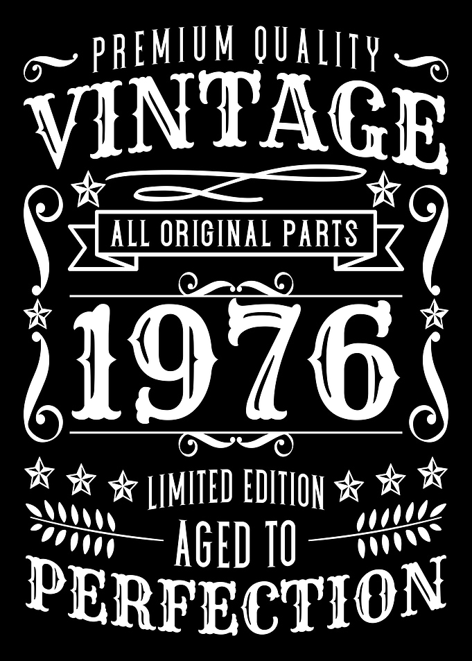 Vintage 1976 Aged to Perfection