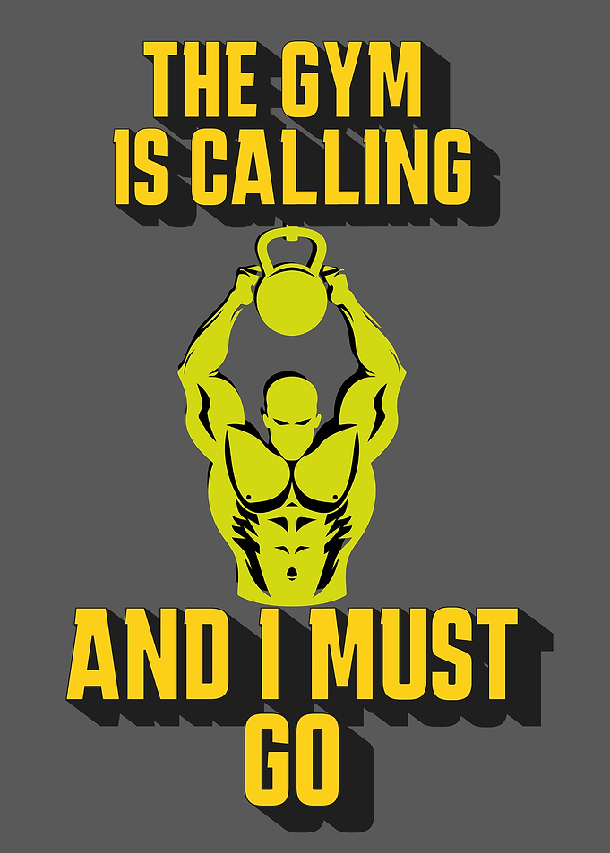 The Gym Is Calling Motivational Poster