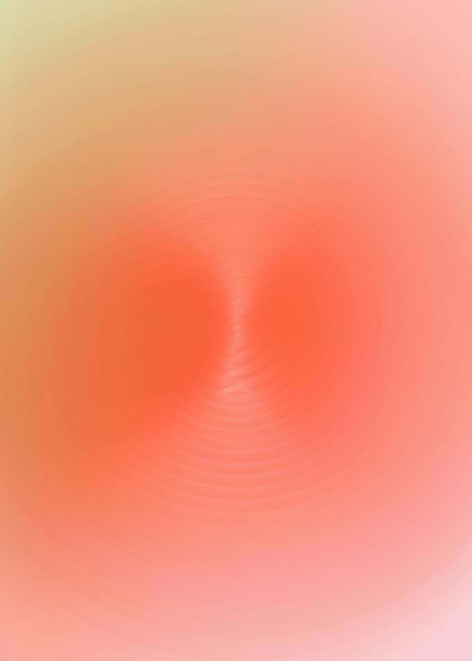Abstract Peach Gradient with Circular Pattern
