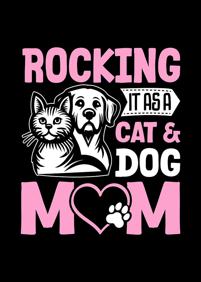 Rocking Cat and Dog Mom