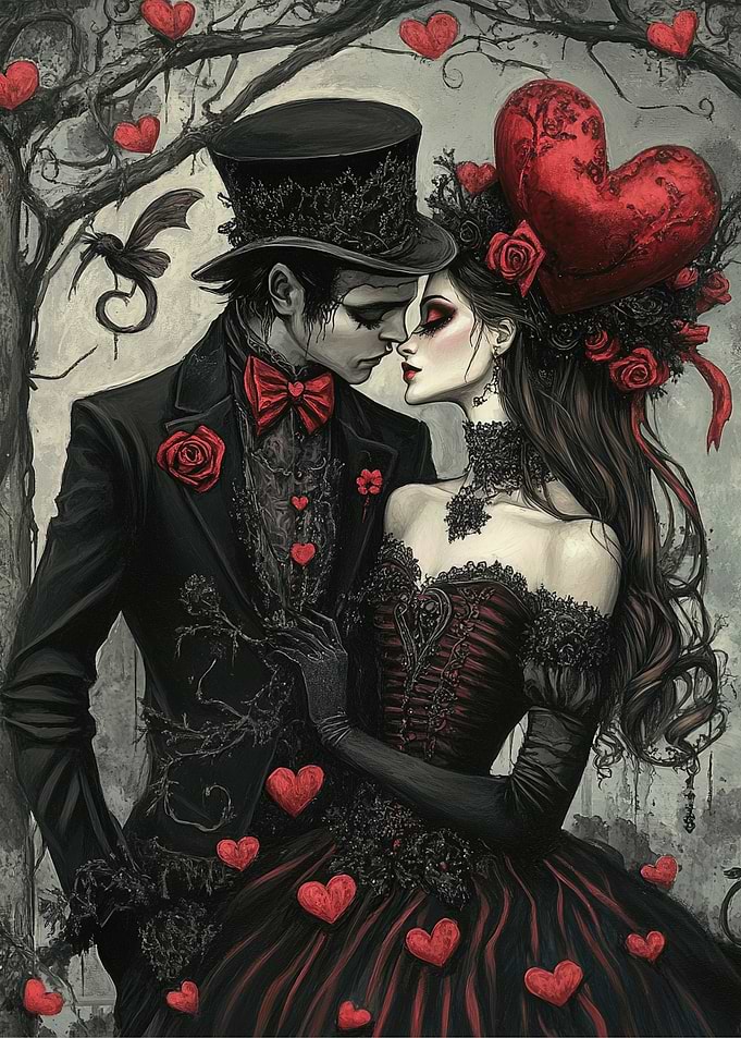 Gothic Romance: Dark Hearts Embrace