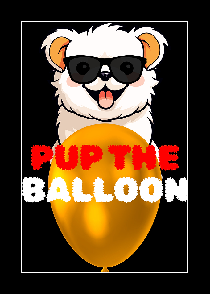 Cool Dog with Balloon