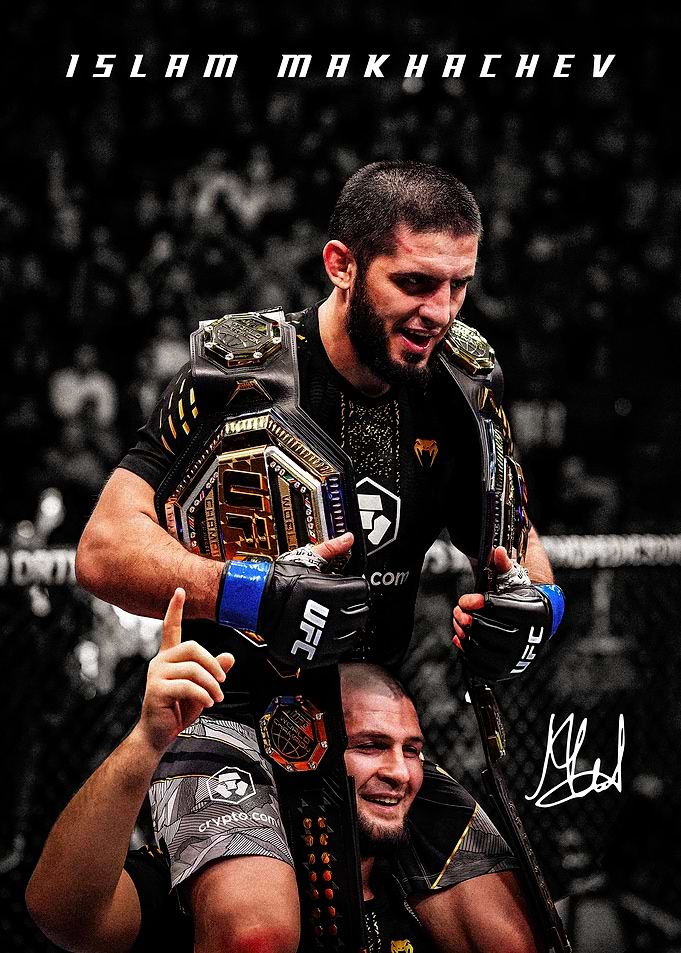 Islam Makhachev and Khabib Nurmagomedov