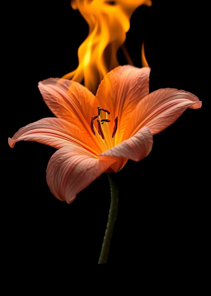Lily in Flames