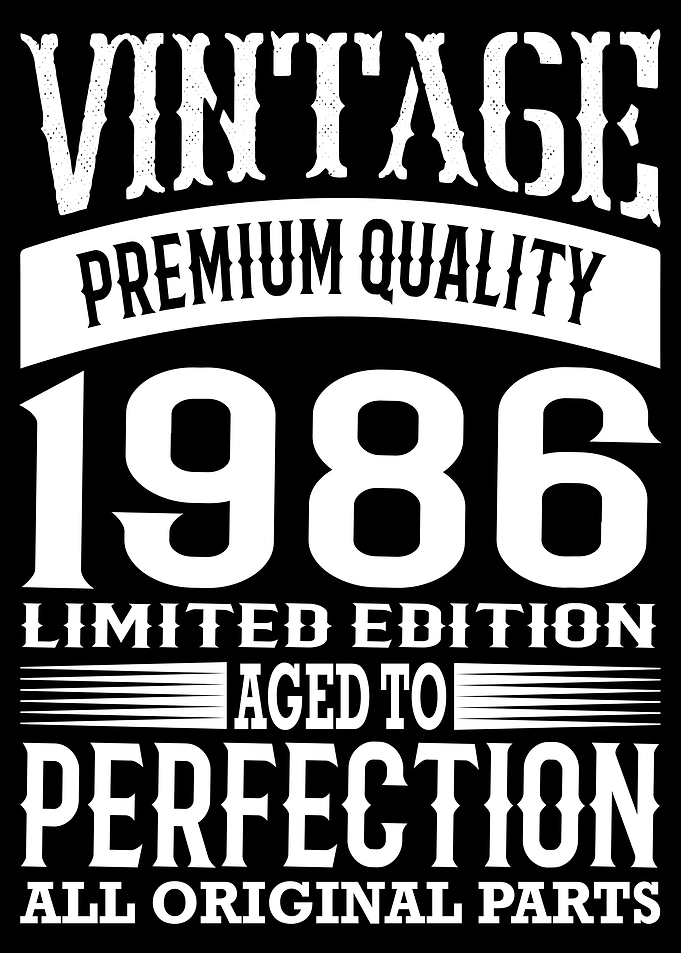 Vintage 1986 Premium Quality