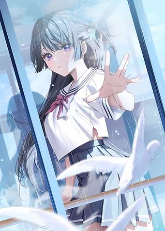 Girl in Rain