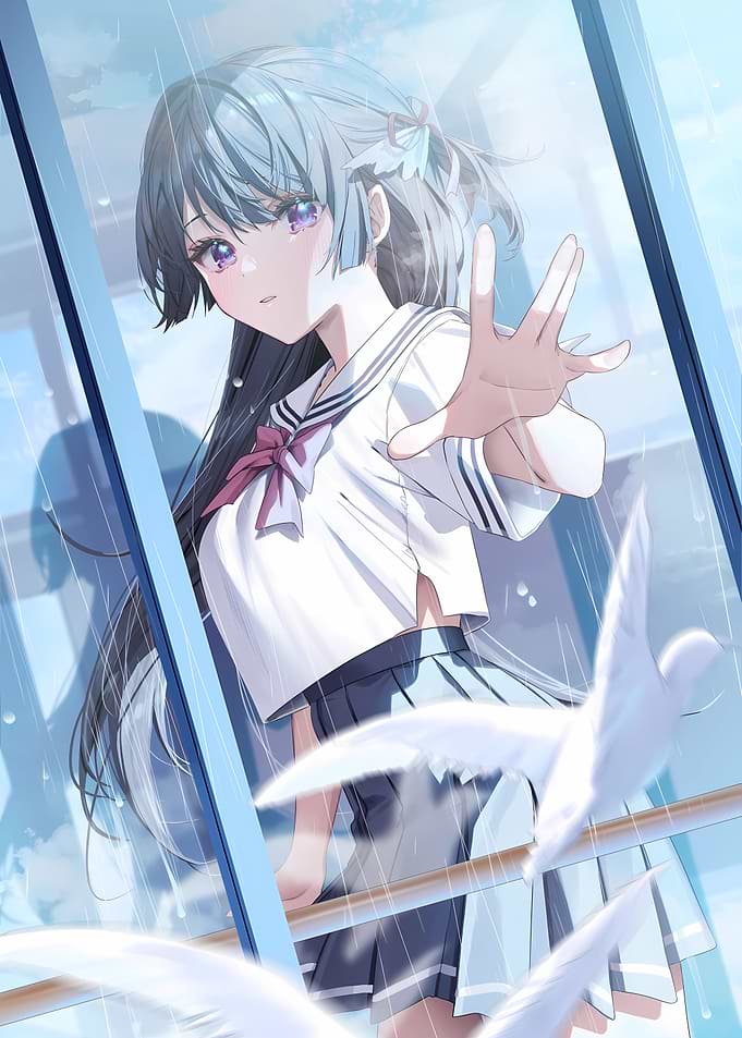 Girl in Rain