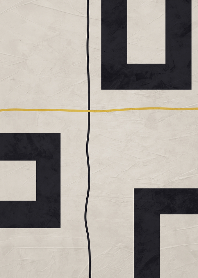 Abstract Geometric Shapes on Textured Background
