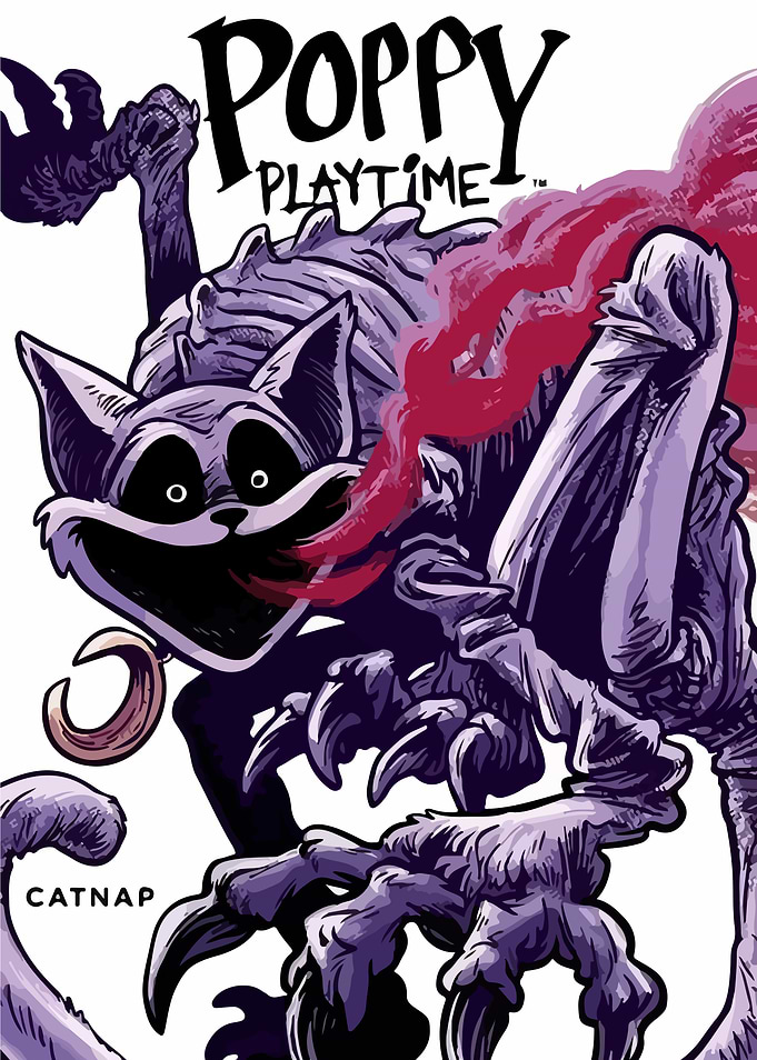 Poppy Playtime Catnap character illustration