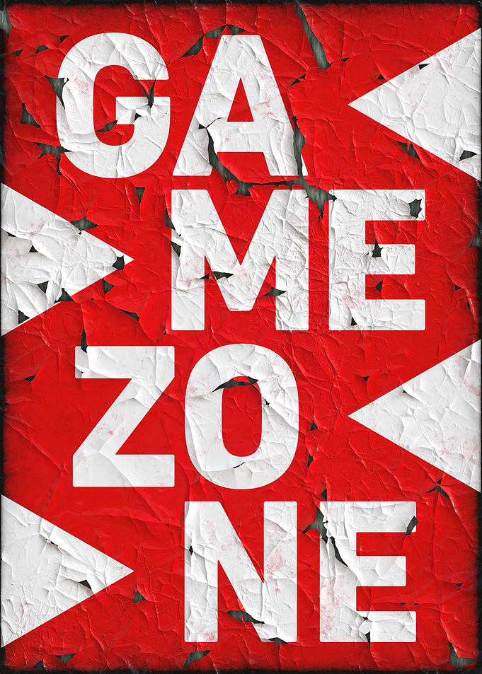 Game Zone Red and White Sign