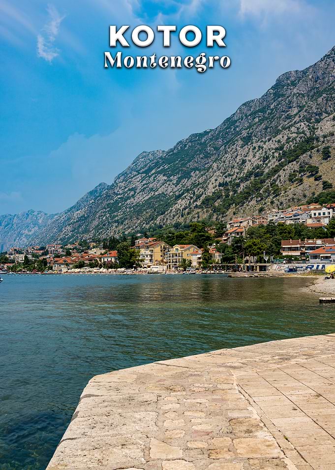 Kotor, Montenegro coastal view