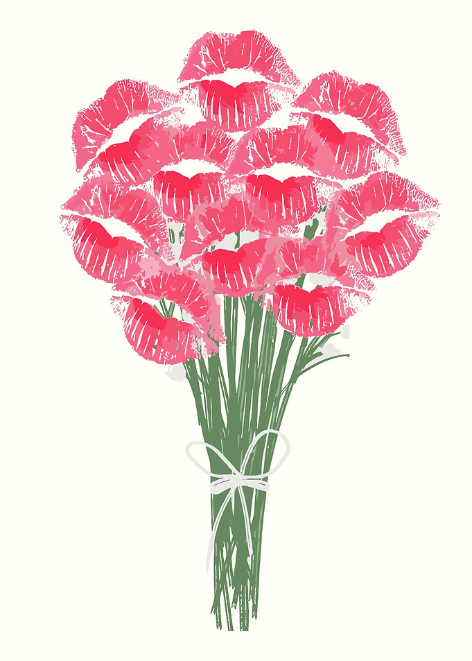 Lipstick Kiss Bouquet
