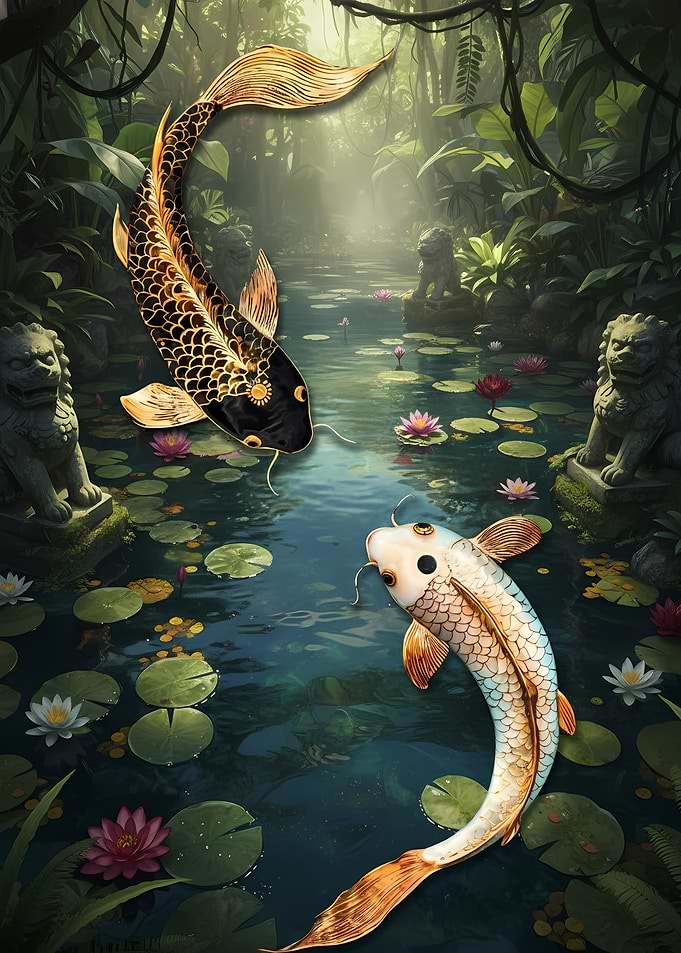 Koi Fish Pond Serenity