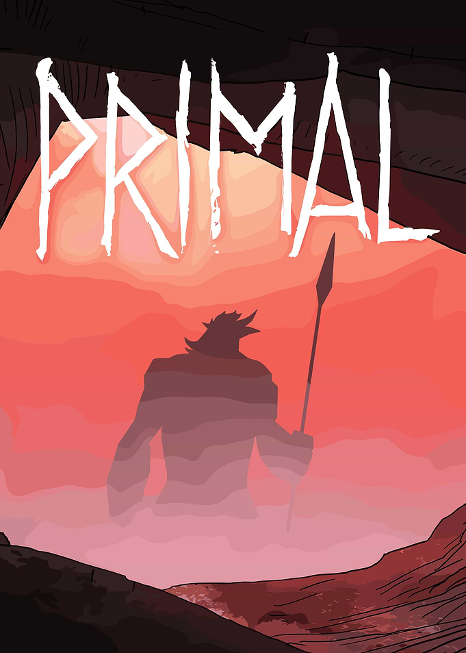 Primal: Cartoon Warrior Silhouette