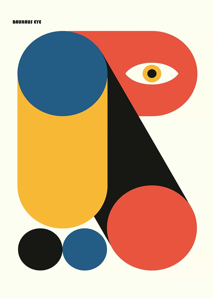 Bauhaus Eye Geometric Abstract