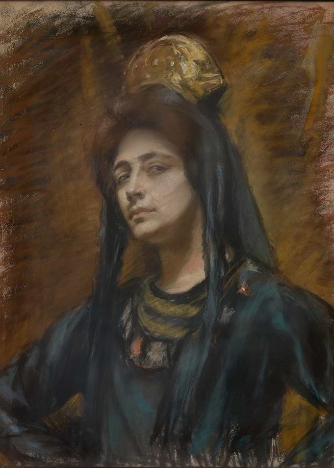 Portrait of a Woman with Headdress