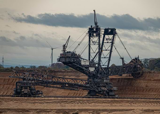 Bucket-Wheel Excavator in a Mine
