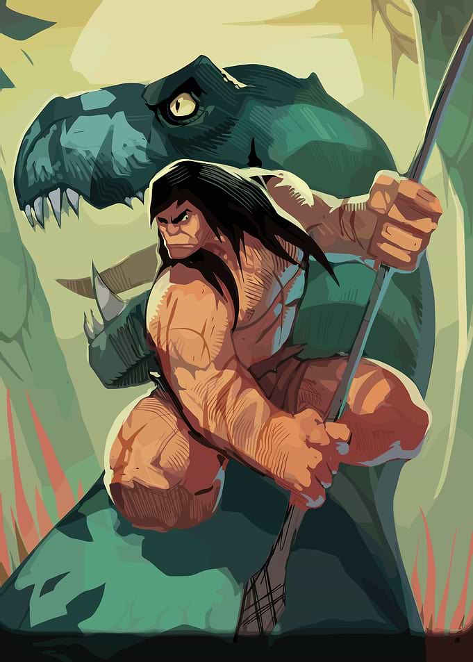 Primal: Spear and Fang Illustration