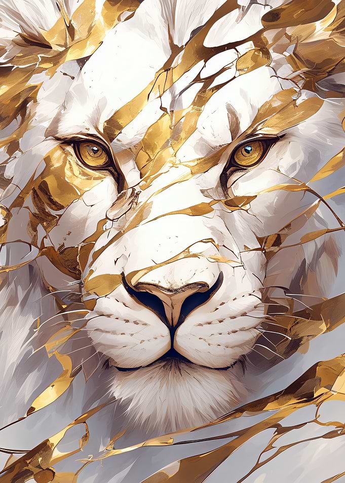 Golden Lion Portrait