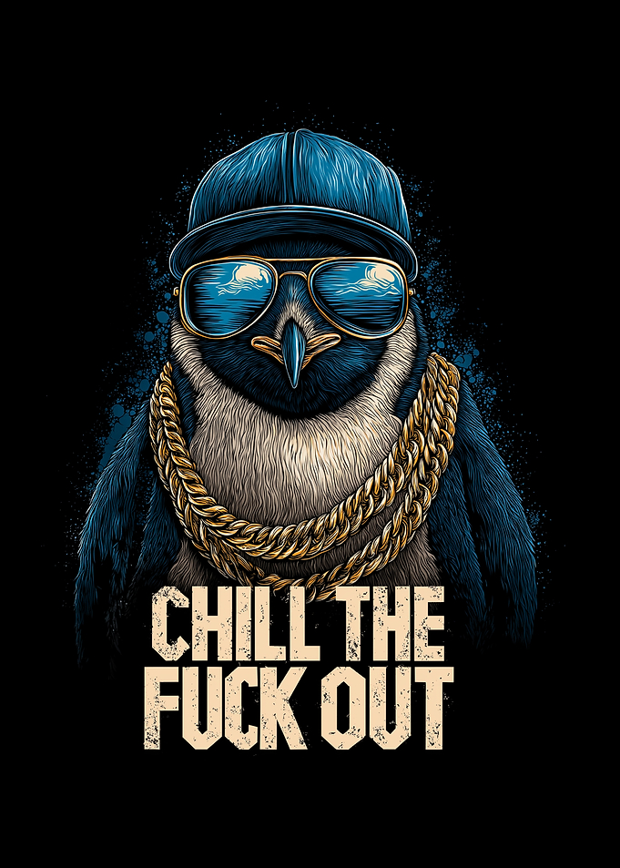 Chill Penguin with Attitude