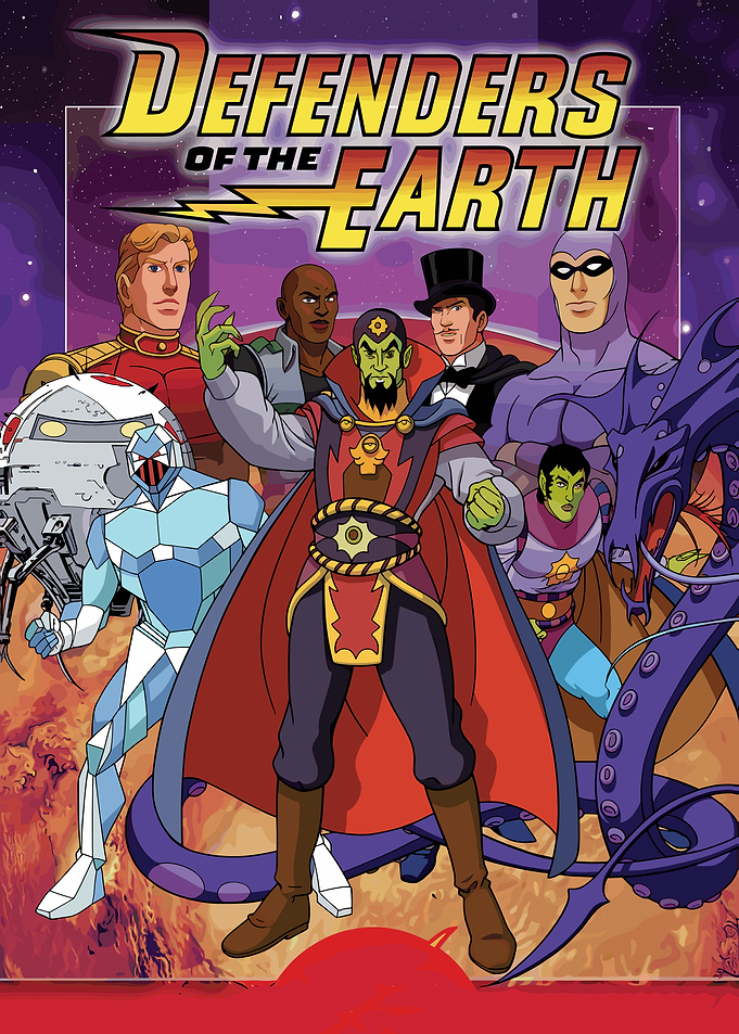 Defenders of the Earth Cartoon Poster