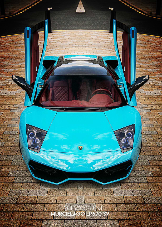 Lamborghini Murcielago LP670 SV Poster