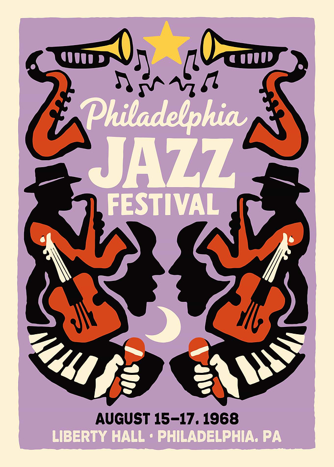 Philadelphia Jazz Festival 1968 Poster