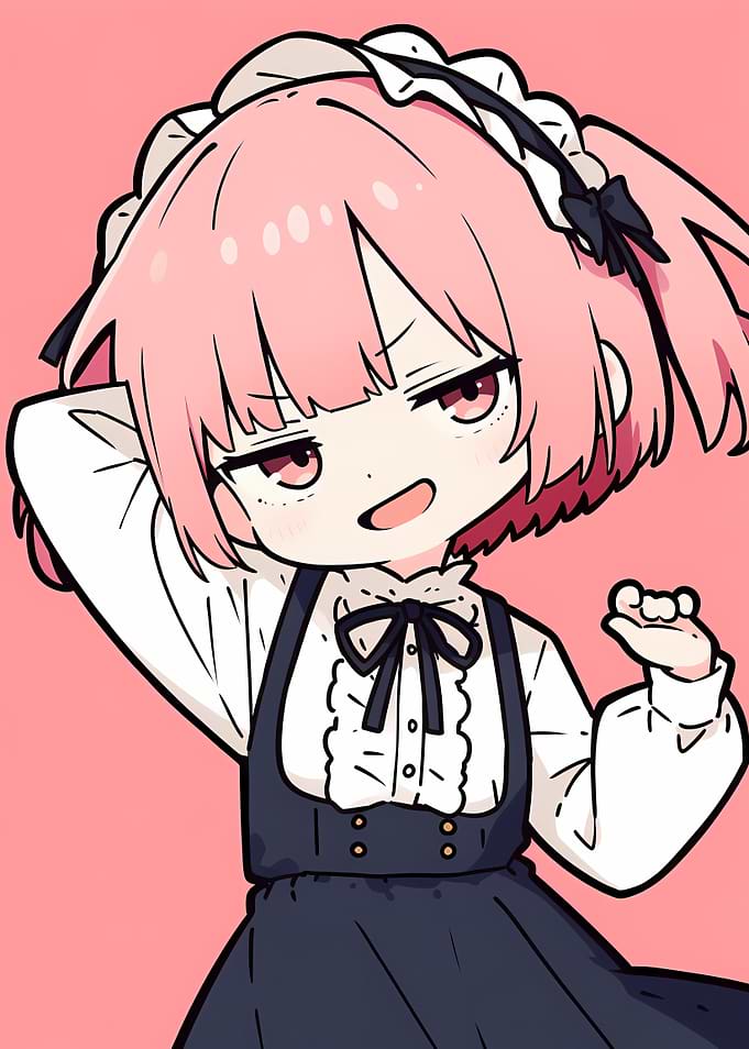 Anime Girl in Maid Outfit