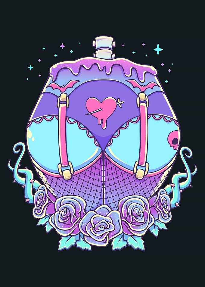 Pastel Goth Booty