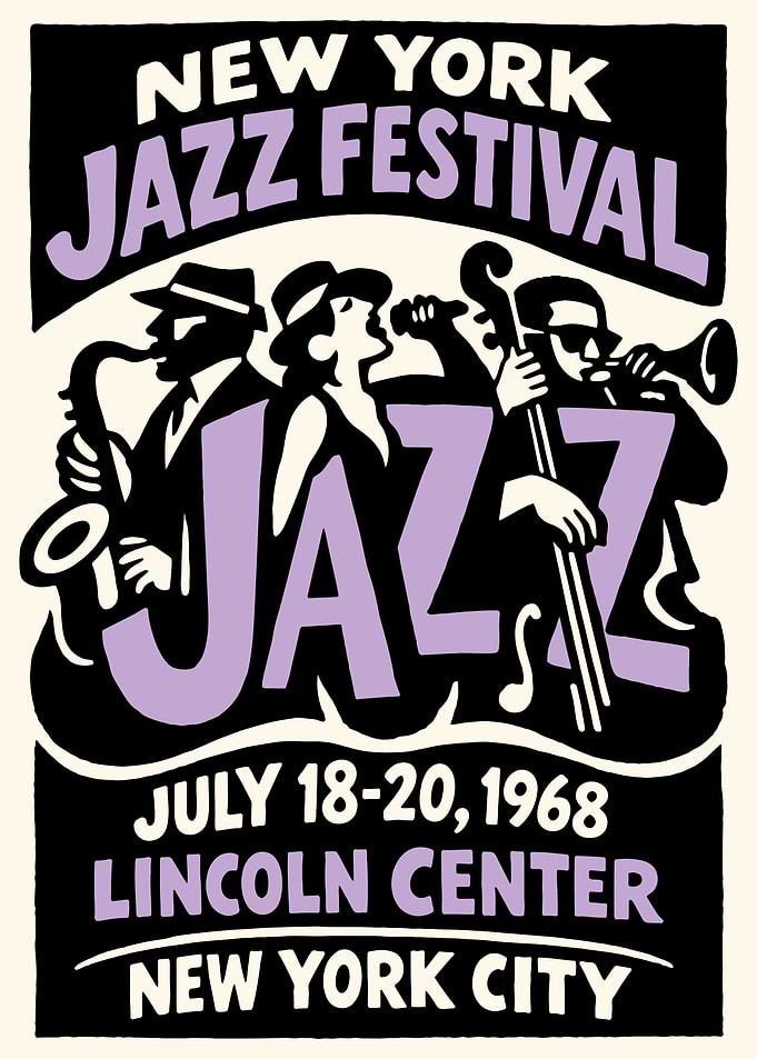 New York Jazz Festival 1968 Poster