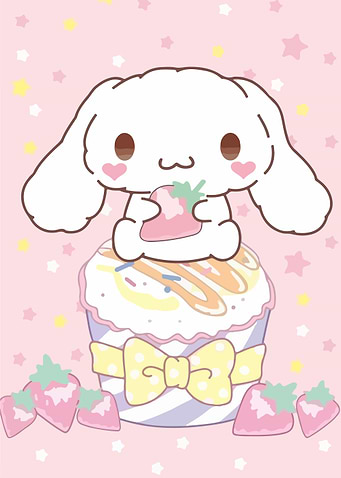 Cinnamoroll with Strawberry Cupcake