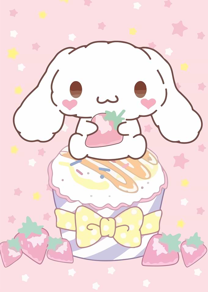 Cinnamoroll with Strawberry Cupcake