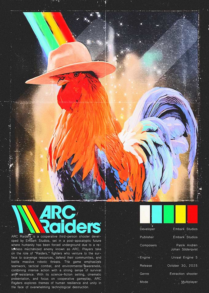 Arc Raiders Rooster Poster