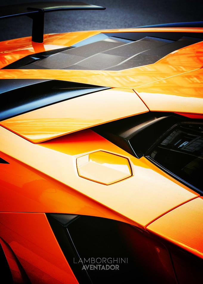 Lamborghini Aventador Close-Up Poster