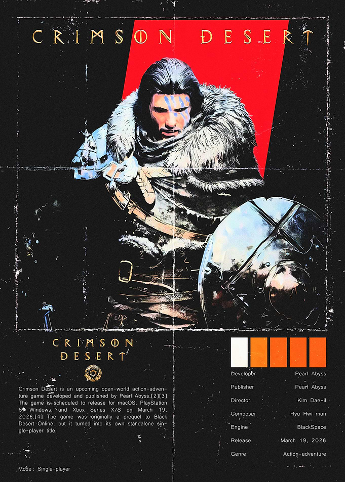 Crimson Desert Game Poster