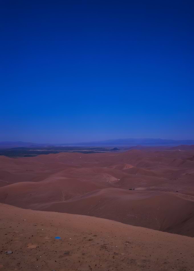 Desert Landscape with Blue Sky