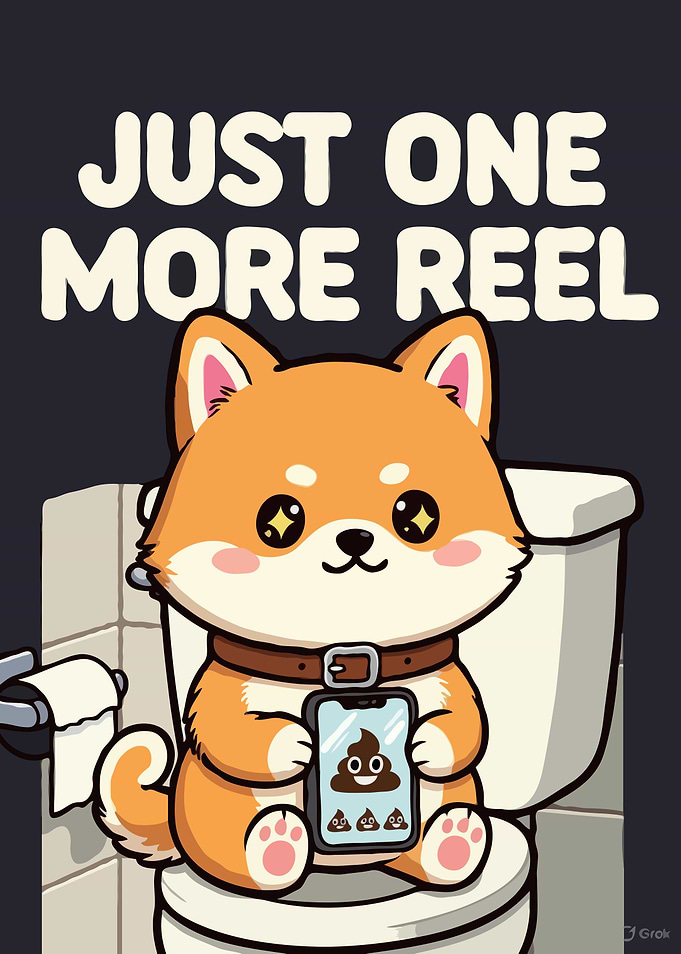 Just One More Reel Dog Cartoon