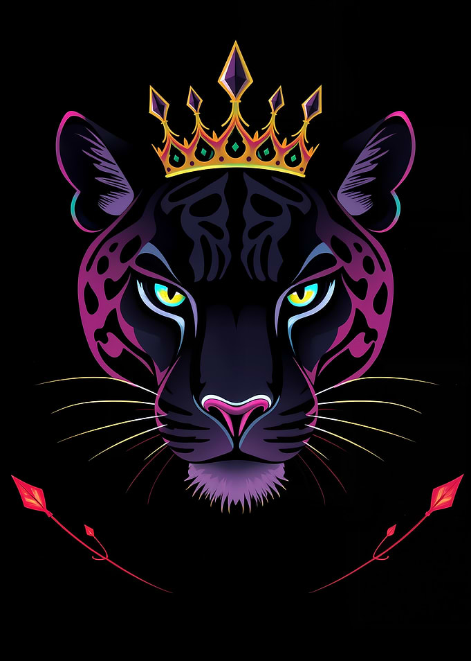Crowned Panther Digital Art
