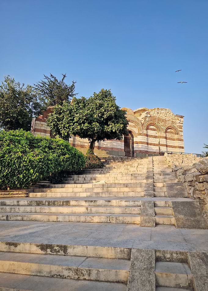 Ancient Church Steps in Nessebar, Bulgaria