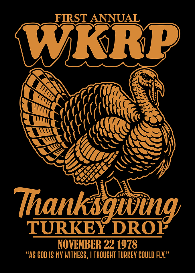 WKRP Thanksgiving Turkey Drop 1978 Cincinnati Vintage Retro