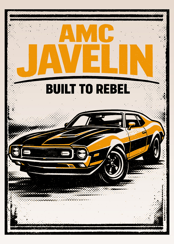 AMC Javelin 'Built to Rebel' Poster