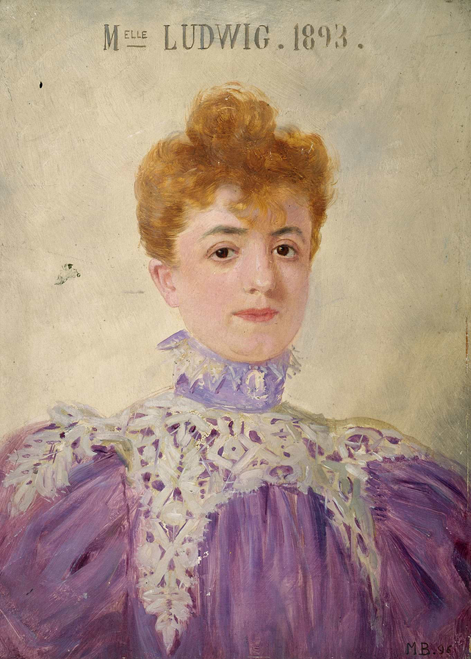 Melle Ludwig 1893 Portrait Painting
